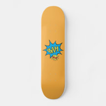 Comic Book "Bam" Ballon Skateboard Deck