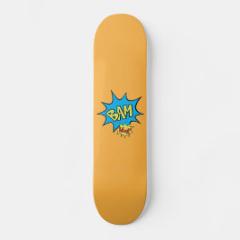 Comic Book "Bam" Ballon Skateboard Deck