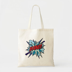 Comic-Book-BANG moderne lustige Typografie Tragetasche