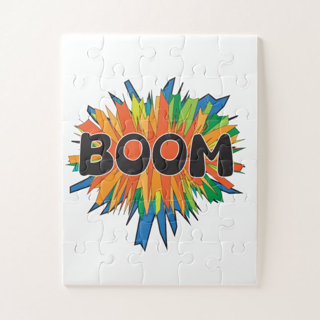 Comic Book BOOM Pop Art Explosion Puzzle (Vertikal)