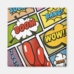 Comic-Book-Cartoon-Schriftarten! Magnet