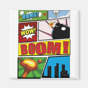 Comic-Book-Cartoon-Schriftarten! Magnet