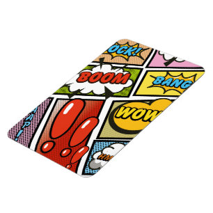 Comic-Book-Cartoon-Schriftarten! Magnet