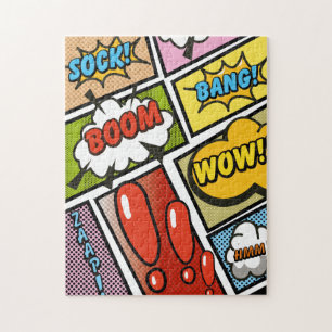 Comic-Book-Cartoon-Schriftarten! Puzzle