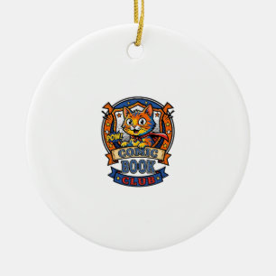 Comic Book Cat Cat Mom Geschenkidee - Comic Book C Keramik Ornament
