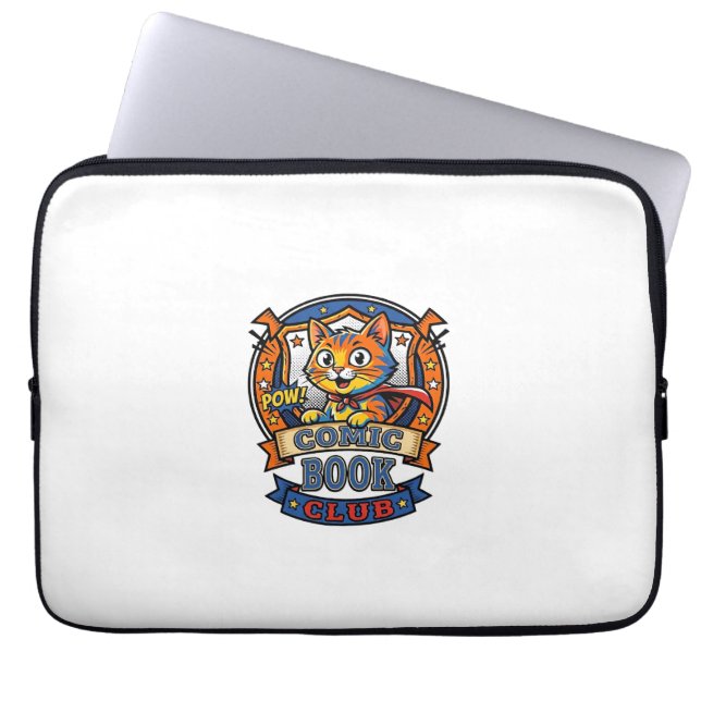 Comic Book Cat Cat Mom Geschenkidee - Comic Book C Laptopschutzhülle (Vorderseite)