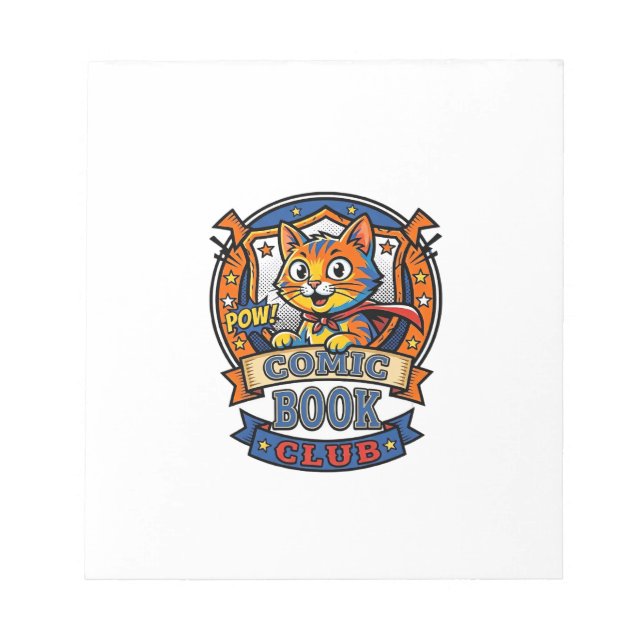 Comic Book Cat Cat Mom Geschenkidee - Comic Book C Notizblock (Vorderseite)
