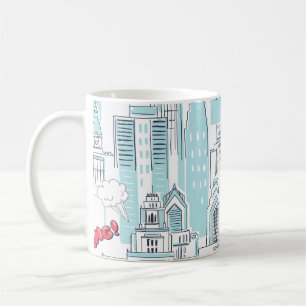 Comic Book City: Vintages Muster Kaffeetasse