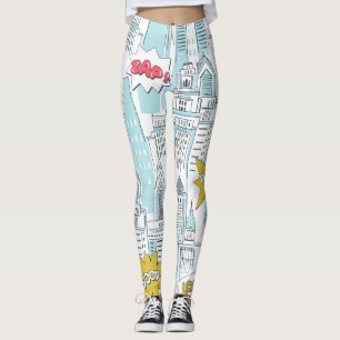 Comic Book City: Vintages Muster Leggings