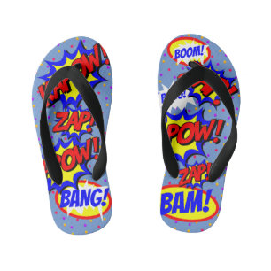 Comic Book Custom Speech Bubbles farbenfrohe Punkt Kinderbadesandalen