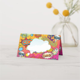 COMIC BOOK GEEK NERD WEDING PLATZKARTE