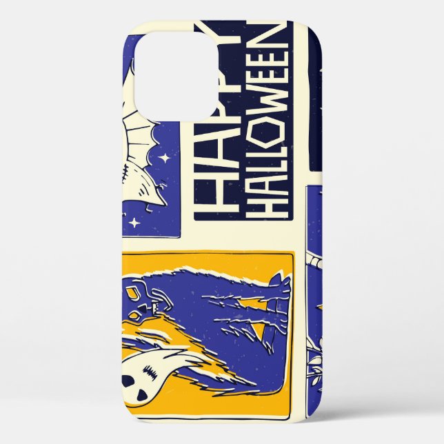 Comic Book Halloween Illustration Case-Mate iPhone Hülle (Rückseite)