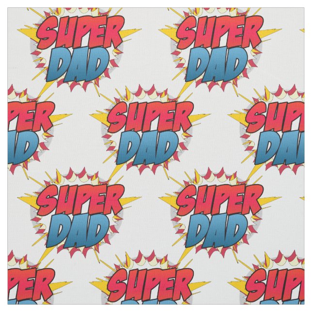 Comic Book Inspiriert Super Vater Stoff (Muster)