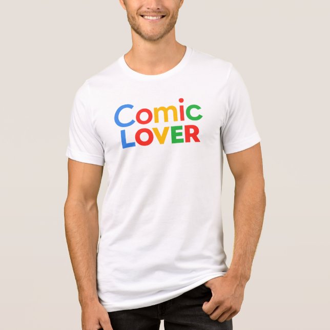 Comic-Book-Liebhaber-Design Tri-Blend Shirt (Vorderseite)