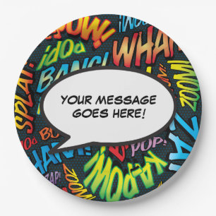 Comic Book Modern Fun Speech Bubble Pappteller