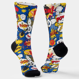 Comic-Book-Muster Socken
