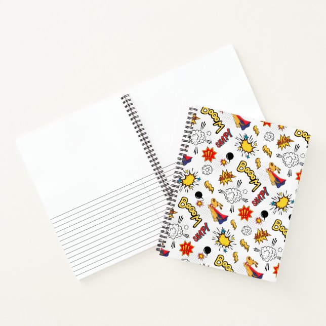 Comic Book Pattern Notebook Notizbuch (Innenseite)