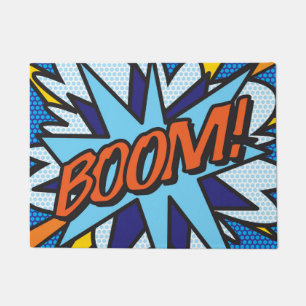 Comic-Book-Pop-Art-BOOM-Superheld Fußmatte