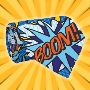 Comic Book Pop Art BOOM Superheld Krawatte