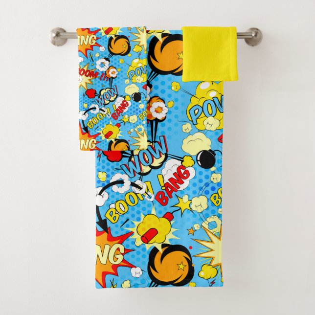 Comic Book Pop Art Handtuch Set (Insitu)