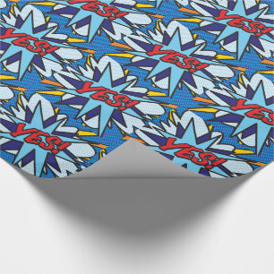 Comic Book Pop Art JA Geschenkpapier