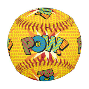 Comic Book Pop Art KA-POW Baseball