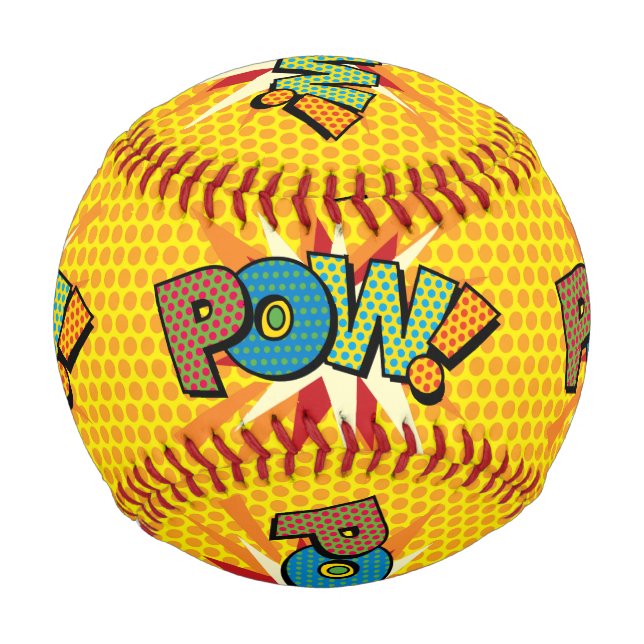 Comic Book Pop Art KA-POW Baseball (Vorderseite)