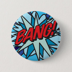 Comic Book Pop Art KNALL! Button