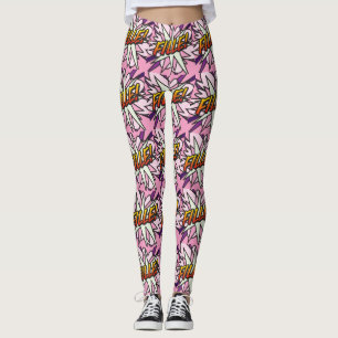 Comic Book Pop Art MÄDCHEN Leggings