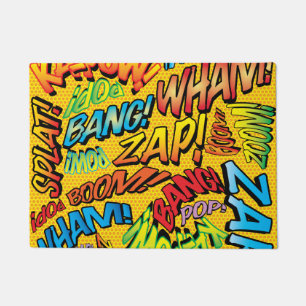 Comic Book Pop Art Sounds Fußmatte