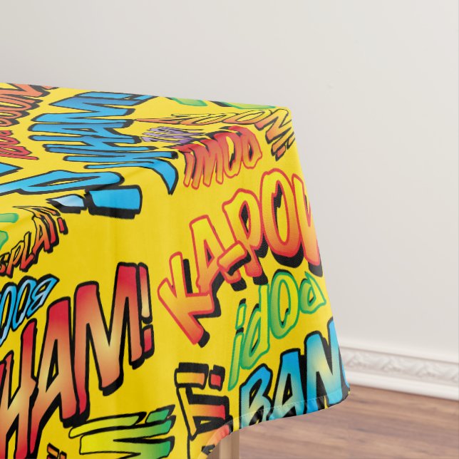Comic Book Pop Art Sounds Tischdecke (Beispiel)