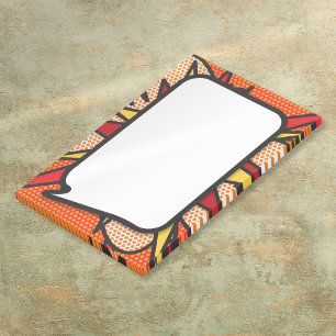 Comic Book Pop Art Speech Blase Post-it Klebezettel