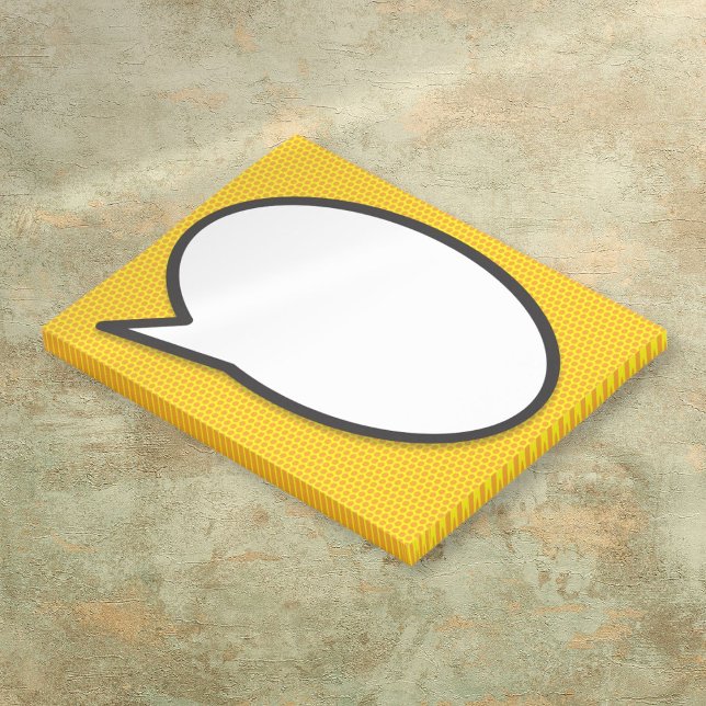 Comic-Book-Pop-Art-Sprechblase Post-it Klebezettel (Comic Book Pop Art Speech Bubble Post-it Notes)