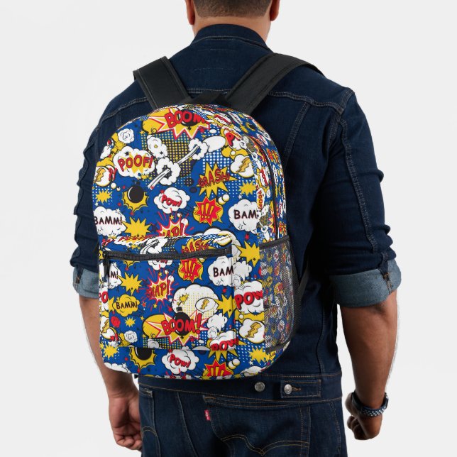 Comic-Book-Pop-Art-Superheld Bedruckter Rucksack (Insitu (Modell))