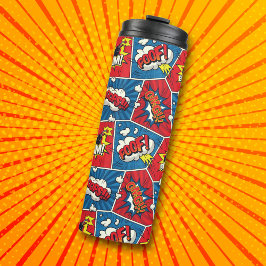 Comic Book Pop Art Thermal Tumbler Thermosbecher