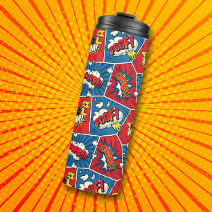 Comic-Book-Pop-Art-Thermal-Tumbler Thermosbecher