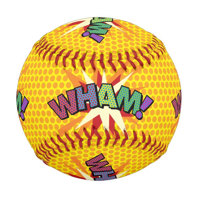 Comic Book Pop Art WHAM! Baseball (Vorderseite)