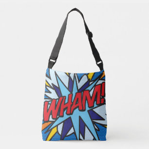 Comic Book Pop Art WUMMS! PENG! Tragetaschen Mit Langen Trägern