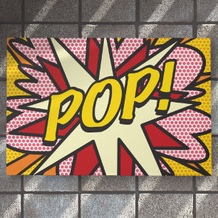 Comic-Book-POP-Trendige-Fun-Moderne-Typografie Fußmatte