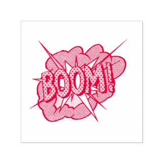 Comic Book Sound Effect: Boom! Aktionsblase Permastempel