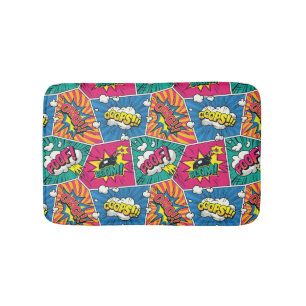 Comic Book Speech Bubble Bath Mat Badematte