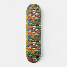 Comic Book Speech Bubbles Skateboard