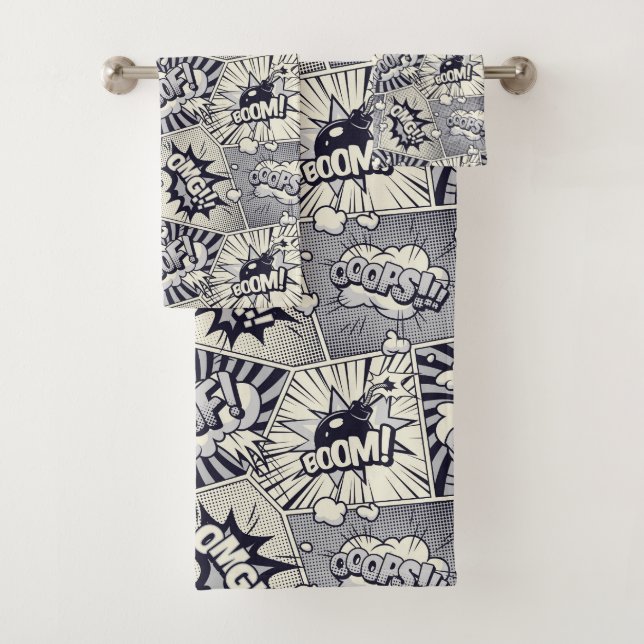 Comic Book Speech Handtuch Set (Insitu)