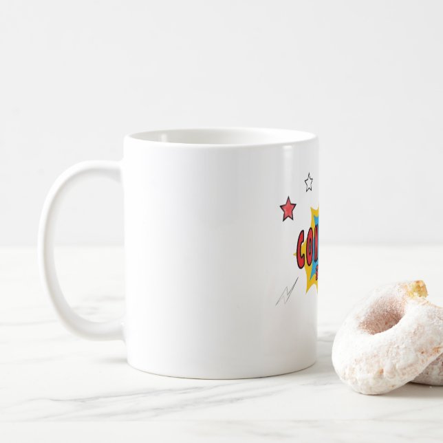 Comic Book Store Kaffeetasse (Mit Donut)