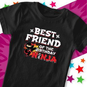 Comic Book Style Best Friend of the Birthday Ninja T-Shirt