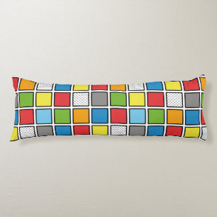 Comic Book Style Squares Body Pillow Seitenschläferkissen