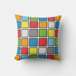 Comic Book Style Squares Kissen