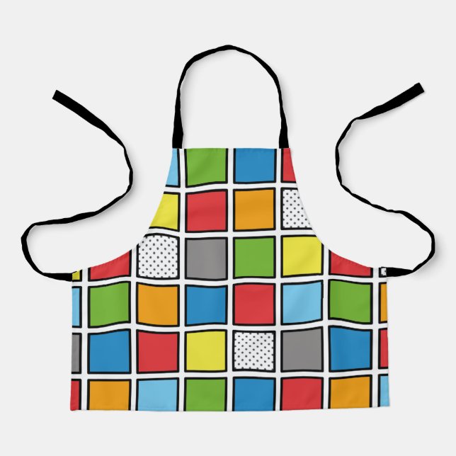Comic Book Style Squares Schürze (Vorderseite)