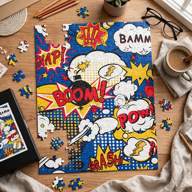 Comic-Book-Superheld  Puzzle (Von Creator hochgeladen)