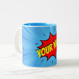 Comic Book Superhero Custom Zweifarbige Tasse